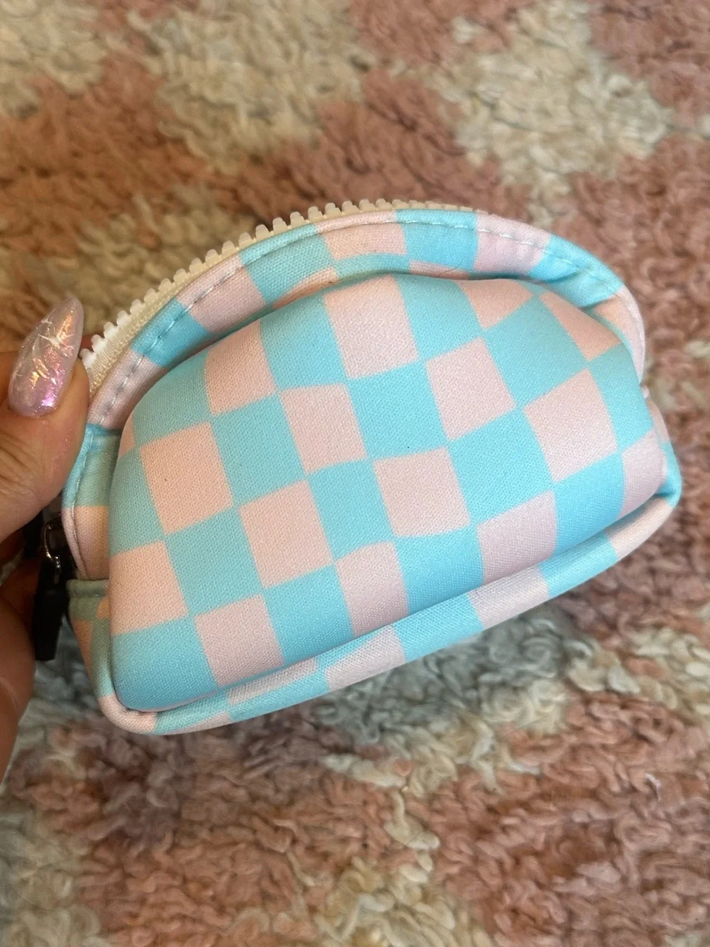 RAD REV Checker Neoprene Micro Pouch Mini Bag